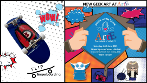 Geek Art Fingerboards at ARTE Dubai
